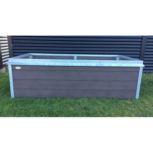 Højbed Struktur med sneglekant - Brun