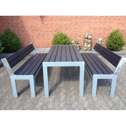 Opal Bord bænkesæt - Med ryglæn