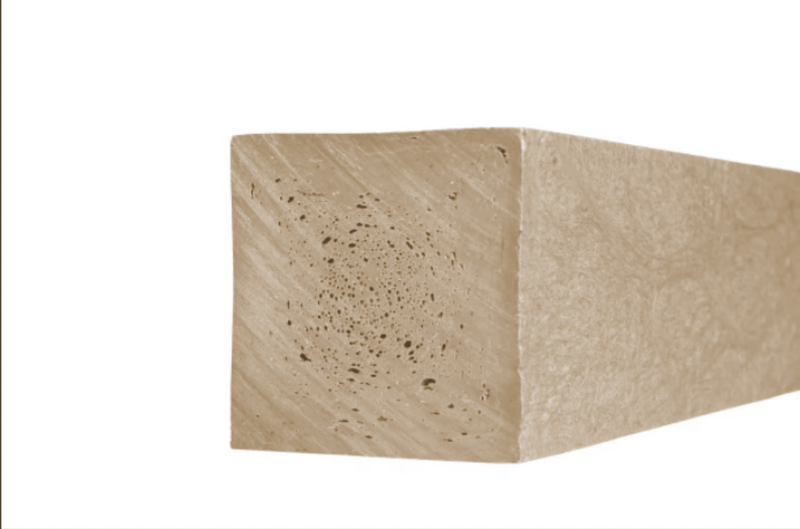 Firkantet stolpe - Beige - Plastplanker -  - Firkantet Stolpe