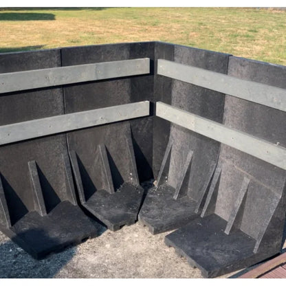 Hjørne Støttemur - Grå