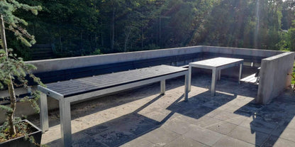 Bænk - Væghængt med ryglæn